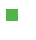 A green square is in the middle of a black background.